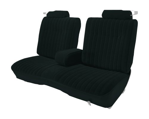 Acme U207L-F2006 Front Black Leather Bench Seat Upholstery Accessories Acme Auto Headlining Co U207L-F2006
