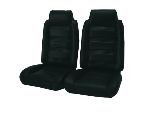 Acme U208L-F2006 Front Black Leather Bench Seat Upholstery Accessories Acme Auto Headlining Co U208L-F2006