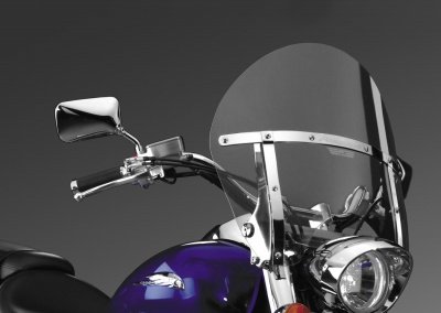 National Cycle Switchblade Chopped Windshield Clear - Harley Davidson FLST 1986-1990, 2006 / FLSTC 1988-2011 / FLSTCI 2001-2006 / FLSTF 1990-2011 / FLSTFB 2010-2011 / FLSTFI 2001-2006 / FLSTI 2006 / FLSTN 1993 / FLSTN Special 1994-1996 / FLSTN Softa Windshields & Accessories National Cycle N21427