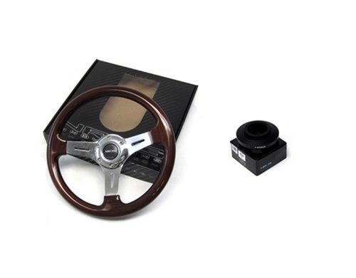 94-01 Acura Integra All Models NRG 350MM Steering Wheel + Hub Adapter Black Steering System NRG Innovations 2-NRG-ST-0151CH09-110H