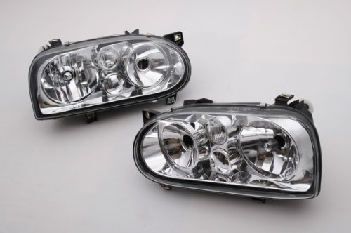 MK4 Style Head Light Assembly For Volkswagen VW MK3 Golf GTI VR6 2.0 Headlight Assemblies autobizpro ZV10589