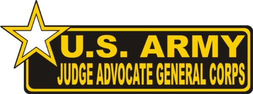 United States Army Judge Advocate General Corps Bumper Sticker Decal 9 Decals Army Decals