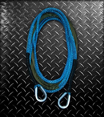 Rope Custom Splice 1/4 25 foot Ext Recovery Winch Rope
