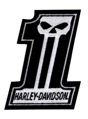 Harley Davidson #1 Skull Patch (Small) Applique Harley-Davidson EM718302
