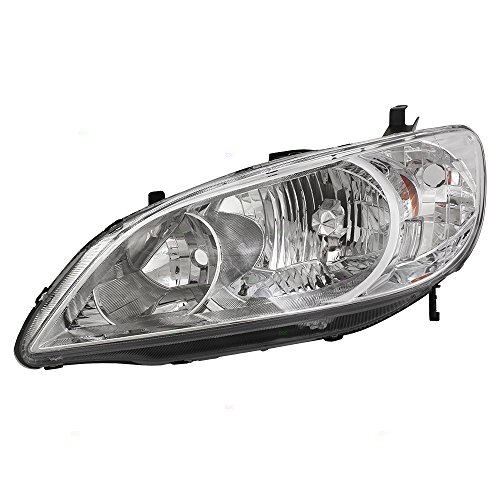 Drivers Headlight Headlamp Replacement for Honda 33151-S5A-A51 Headlight Assemblies AUTOANDART 7221-0095L