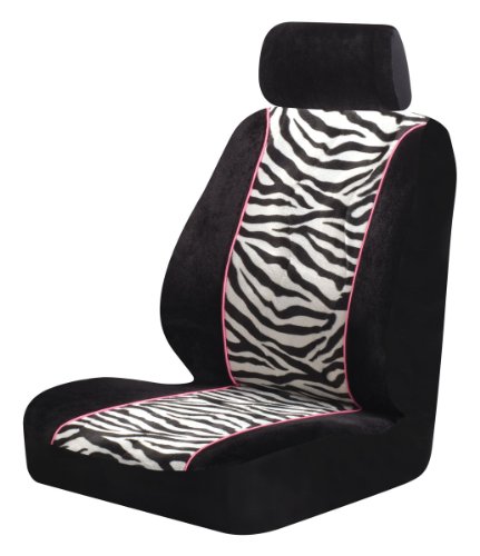 Auto Expressions 800002153 Black/Zebra Seat Cover Accessories Auto Expressions 800002153