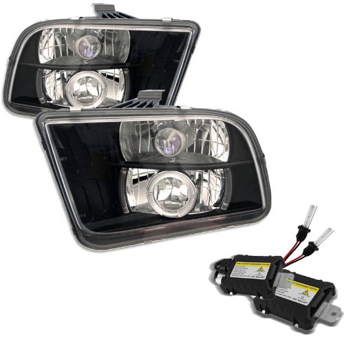 Headlight Assemblies Carpart4u CP4-PD-FM05-HL-BK+6k9005-DC