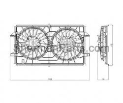 Radiator Fan Sherman CCC712-420