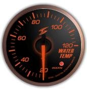 STRI DSD Series 52mm Black Dial Amber LED Water Temperature Gauge Specialty Stri Motorsport Electronics CS5202A