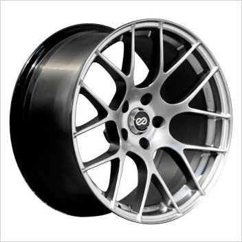 Enkei Raijin 18x8.5 38mm Inset 5x120 Bolt Pattern 72.6 Bore Diameter Hyper Silver Wheel Racing Enkei 467-885-1238HS