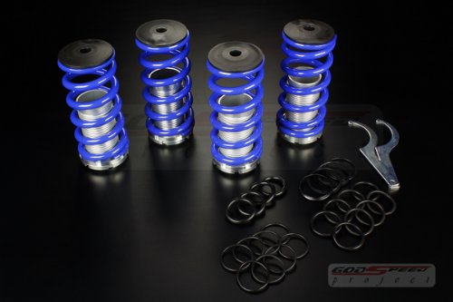 Lowering Kits Godspeed Godspeed Blue Color 1994 to 2001 Acura Integra Gs Ls GSR Lowering Spring Adjustable High Low Sleeve Kit Coilover Lowering Spring