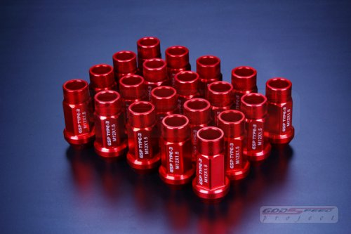 Lug Nuts Godspeed GSPLN-T3-15RED