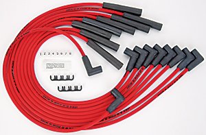 JEGS Performance Products 40251 8.0mm Red Hot Pow'r Wires Wire Sets JEGS 555-40251