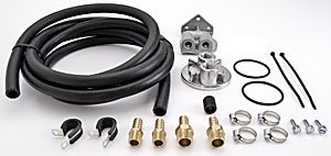 JEGS Performance Products 51716 Remote Oil Filter Mount Oil Filter Relocation Kit JEGS 555-51716