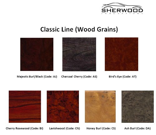 2D-4233DA Sherwood Graphic Wood Dash Kit Ash Burl Graphic Dash Covers & Pads Sherwood Innovations 2D-4233-DA