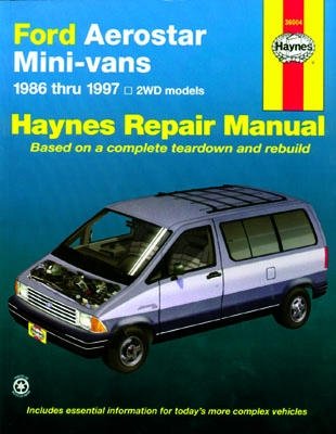 Ford Aerostar Mini-Van Haynes Repair Manual (1986-1997) Software Haynes 36004