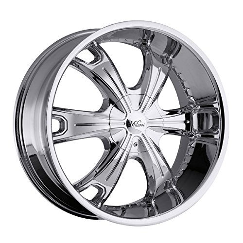 Milanni Stellar 17 Chrome Wheel / Rim 5x4.5 & 5x4.75 with a 6mm Offset and a 83 Hub Bore. Partnumber 452-7804C6 Car Milanni 452-7804C6