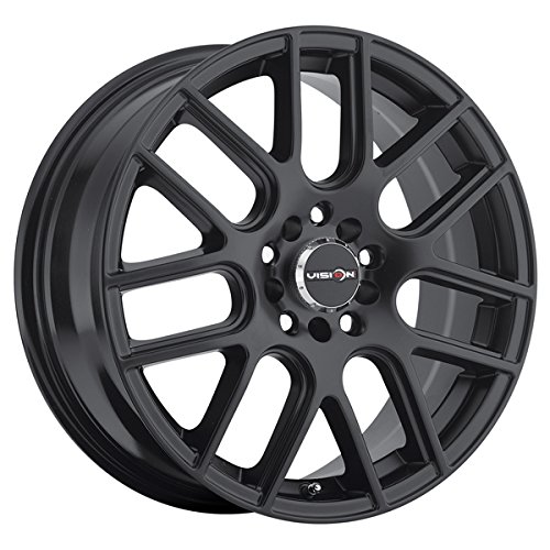 Vision Cross 17 Black Wheel / Rim 5x105 & 5x115 with a 38mm Offset and a 73.1 Hub Bore. Partnumber 426-7795MB38 Car Vision 426-7795MB38