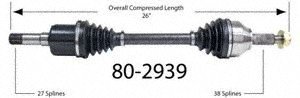 Half-Shaft Assemblies Empi 80-2939