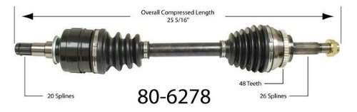 Half-Shaft Assemblies Empi 80-6278