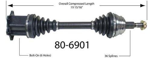 Half-Shaft Assemblies Empi 80-6901