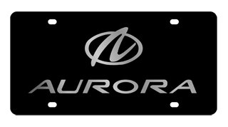 Oldsmobile Aurora License Plate INCLUDES FREE DURABLE CLEAR PLASTIC SHIELD!!! Frames Oldsmobile 2812-1