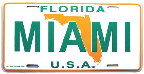 Covers Forgot My Souvenirs Miami License Plate