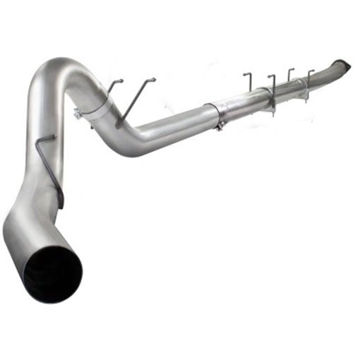 aFe 49-43039NM Black 5 Exhaust Down Pipe for Ford Diesel Truck Pipes AfE Power 49-43039NM