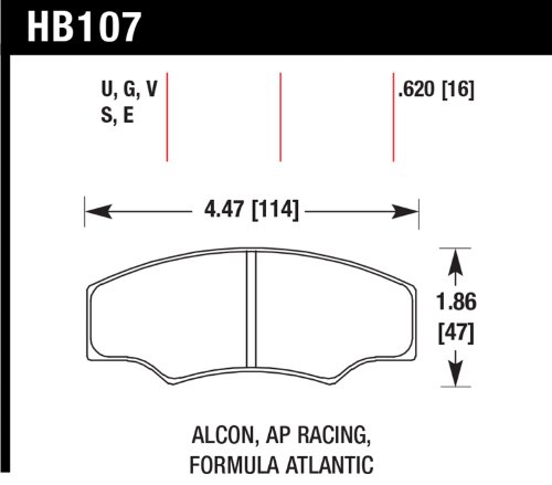 Brake Pads Hawk HB107S.620