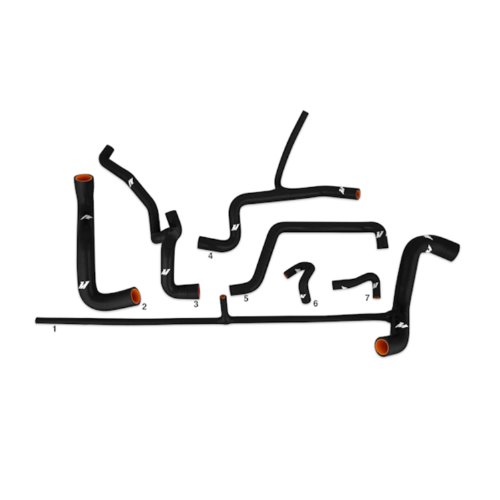 Mishimoto MMHOSE-VR6-92BK Black Silicone Hose Kit for Volkswagen Corrado VR6 Radiator Mishimoto MMHOSE-VR6-92BK