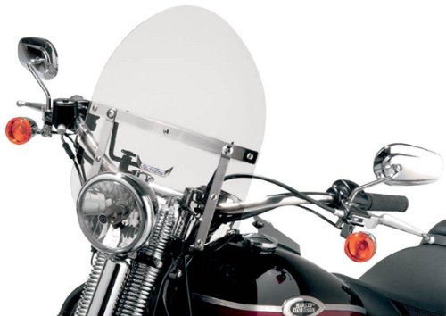 Slipstreamer HD-3 Tombstone Windshield with Chrome Hardware - Clear HD-3CHR-C Windshields & Accessories Slipstreamer HD-3CHR-C