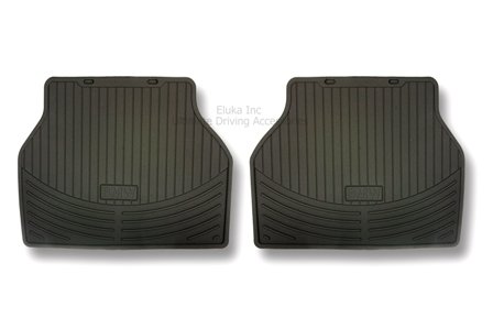 BMW Genuine Black Rubber Mat Rear for 320i 323Ci 323i 325Ci 325i 325xi 328Ci 328i 330Ci 330i 330xi M3 Custom Fit BMW BMW0136373
