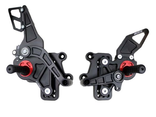 Driven Racing D-Axis Rear Sets - Black DRP-512 BK Rearsets Driven Racing DRP-512 BK