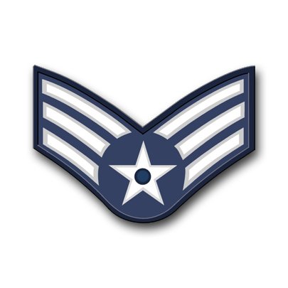 US Air Force Senior Airman Decal Sticker 3.8 6-Pack Decals Air Force Decals