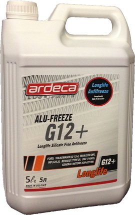 Ardeca Alu Freeze G12 Antifreeze / Coolant Concentrate 5 Liters Made in BELGIUM Antifreezes & Coolants Ardeca ARD080007-005