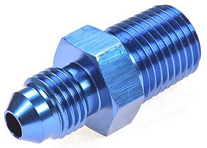 JEGS Performance Products 100103 Blue Straight Flare Fitting Fittings JEGS 555-100103