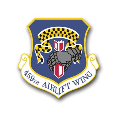 US Air Force 459th Airlift Wing Decal Sticker 3.8 Decals Air Force Decals