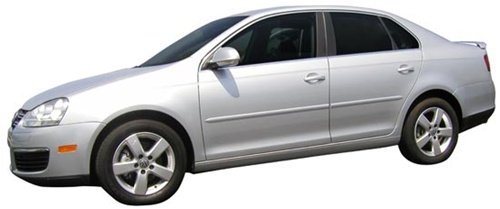 2005-2010 Volkswagen Jetta Body Side Moldings (Switchblade Silver Metallic 17/GAN/WA636R) Side Bodysidemoldings FE-JET05-17/GAN/WA636R-Dawn
