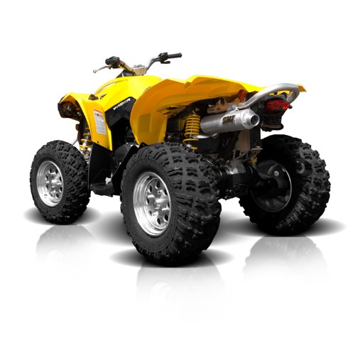 HMF Can Am BRP Renegade 500 (07-12) BUNDLE Performance Series Slip On BLACK Exhaust System | HMF EFI Controller + K&N Air Filter Complete Systems