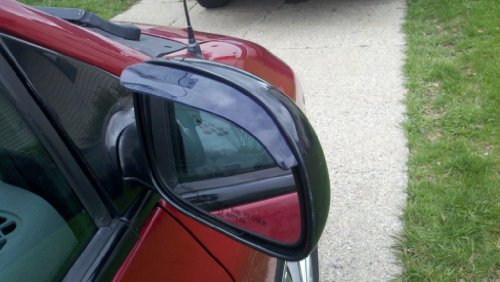 2008-2012 VOLVO C30 BLACK SMOKE SMOKED SIDE MIRROR VISOR RAIN GUARDS 2009 2010 2011 08 09 10 11 12 Exterior Mirrors TLMV1134