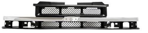 IPCW CWG-GR3207L0 Chevrolet S10/Base/ZR2 Chrome/Gray Grille Grilles IPCW CWG-GR3207L0