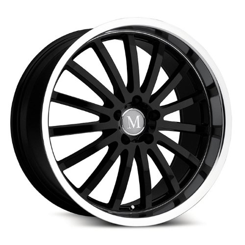 Mandrus Millenium - GLOSS BLACK MIRROR LIP - 19x8.5 - 5x112 25mm Car Mandrus 1985MAM255112B66