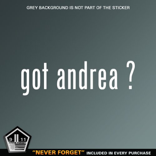 (2x) Got Andrea - Decal - Die Cut - Vinyl Decals RAYD Workshop G1244-WHT-2