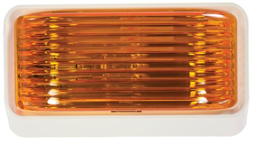 Arcon 18103 12V Universal Porch/Utility Light with Amber Lens and Off-White Base Lighting Arcon 18103