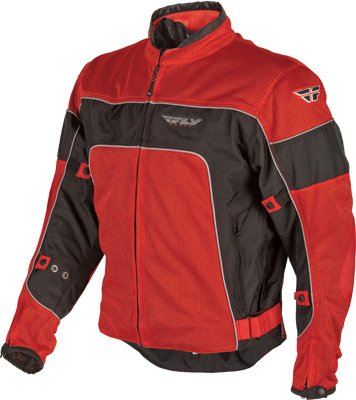 Fly Racing CoolPro II Mesh Jacket , Distinct Name: Red/Black, Gender: Mens/Unisex, Apparel Material: Textile, Primary Color: Red, Size: XL 477-4031-4 Jackets & Vests Fly Racing 477-4031-4