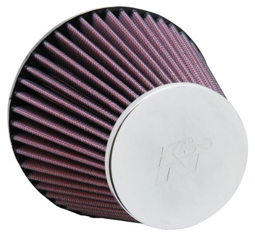 K&N RC-8000 High Performance Universal Clamp-on Chrome Air Filter Air Filters K&N RC-8000