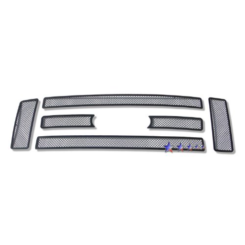 Ford F-550 2008 2009 2010 Black Mesh Grille - Upper Insert Grille Inserts APS APSA-1767-F75327H