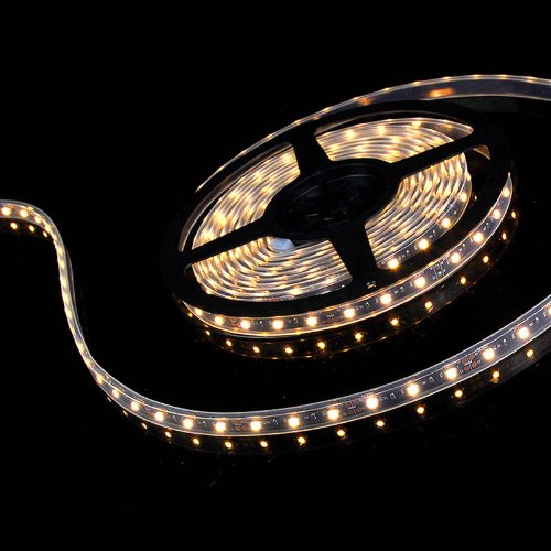 1 Set of Flexible 16FT 5m Warm White 3528 300 SMD LED Strip Rope Light With DIY 4 Connectors For Car Bumper Grille Surrounding Under Body Interior Neon Light Kits Astra Depot L03-012-4