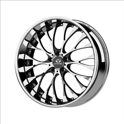 Lorenzo WL27 Chrome Wheel with Gloss Black Window Finish (19x8/5x4.5) Car Lorenzo WL02798012220