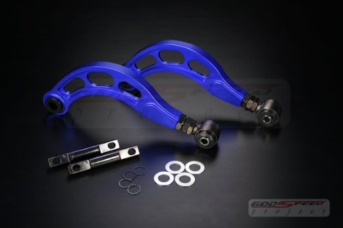 Godspeed Gen2 2006 2007 2008 2009 2010 2011 8th Honda Civic Dx/lx/ex/si Rear Adjustable Camber Kit Rear Camber Control Arms Blue Color Fit All Fa1 / Fa5 / Fg1 / Fg2 / Fd2 / Fd5 Camber Caster Parts Godspeed